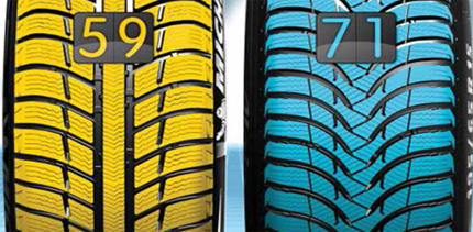 Зимние шины Michelin Alpin A4 - усложненный рисунок протектора